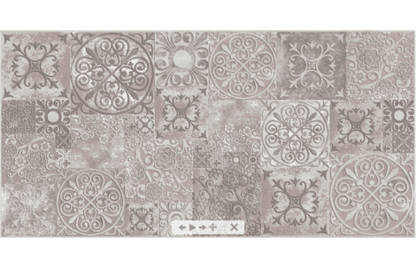 Beryoza Ceramica Амалфи серый Декор 60x30