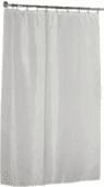 Шторка для ванной комнаты Carnation Home Fashions Long Liner White 21