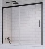 Раздвижная стеклянная шторка для ванны Radaway Idea Black PN DWJ