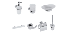 Набор аксессуаров для ванной и туалета Bemeta Oval 01.4