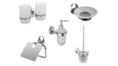 Набор аксессуаров для ванной и туалета Fixsen Europa 4.01