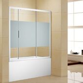 Раздвижная стеклянная шторка для ванны Aquanet Practic AE10-B