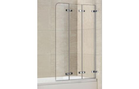 Складная стеклянная душевая шторка для ванны Weltwasser WW100 100ZD3