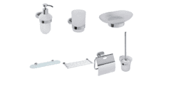 Набор аксессуаров для ванной и туалета Bemeta Oval 01.5
