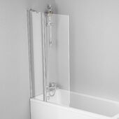 Распашная стеклянная шторка для ванны Am.Pm Gem W90BS-D3W5