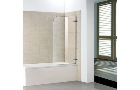 Распашная стеклянная душевая шторка для ванны Weltwasser WW100 100D1