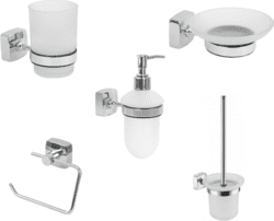 Набор аксессуаров для ванной и туалета Fixsen Kvadro 3
